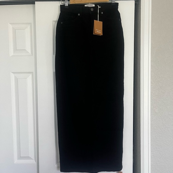 Reformation High Rise Denim Maxi Skirt - Picture 3 of 9
